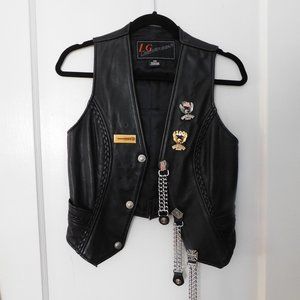 Biker Leather Vest